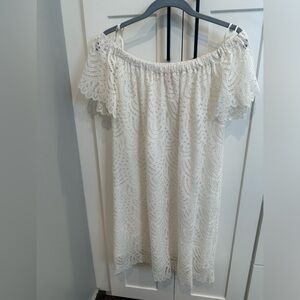 EUC large off shoulder Lilly Pulitzer lace dress